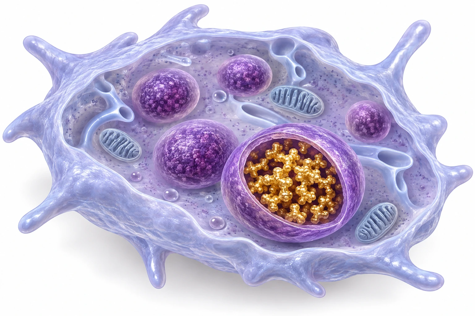 Platelets carry stored mediators