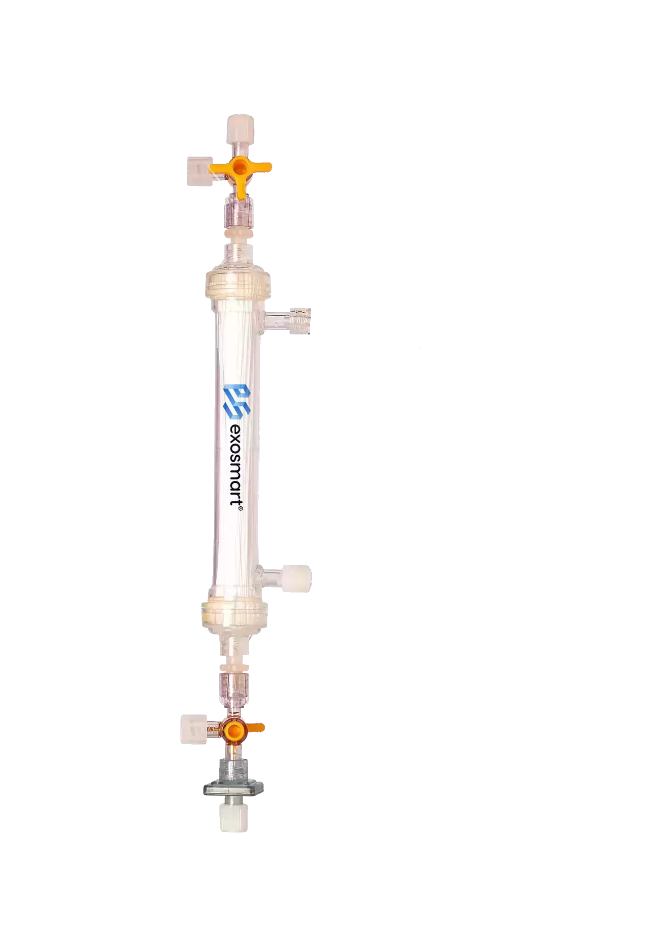 Upright exosmart hollow-fibre ultrafiltration device